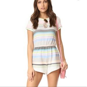 Wildfox Beach Towel Striped Romper